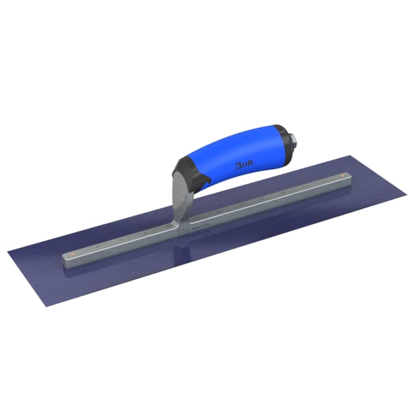 Steel City Trowels By Bon Bon 67-180 Finish Trowel, Square, Blue Steel, 16 X 4, Comfort Grip 67-180 - main